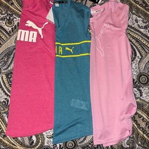 Puma Women's Performance Tee Set - Fuchsia, Teal, Light Pink
